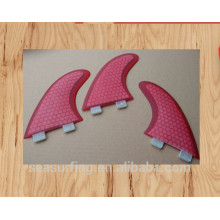 modelo hexadecimal modelo rosa design G5 G7 FCS sistema de barbatanas de surf atacado